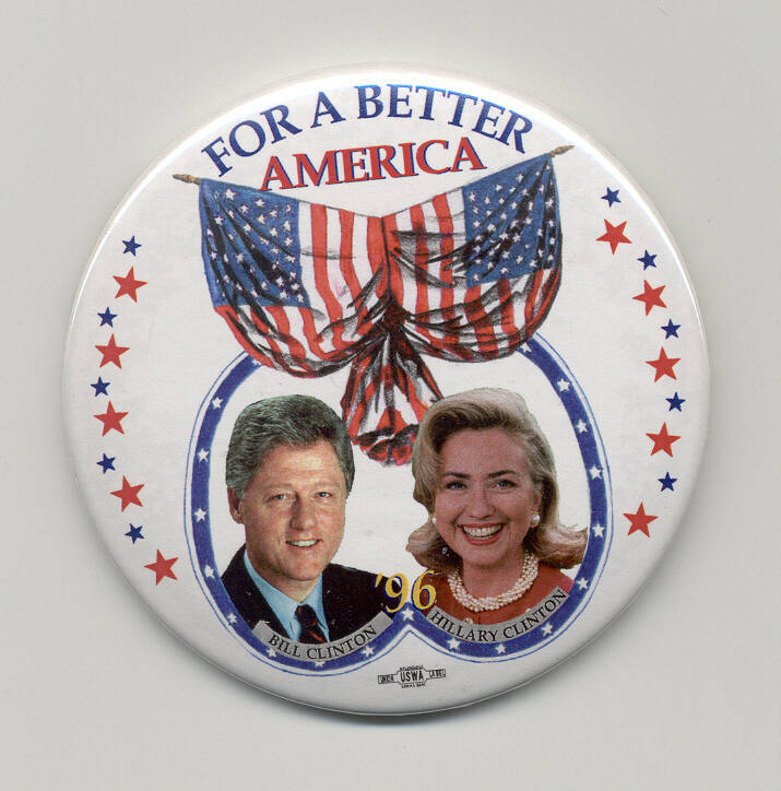 Clinton campaign button