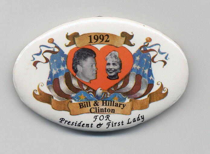 Clinton campaign button