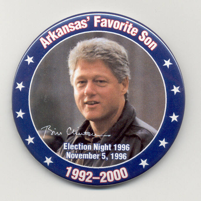 Clinton Presidential campaign button