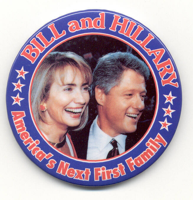 Clinton campaign button