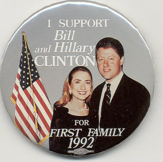 Button, Campaign - President Bill Clinton