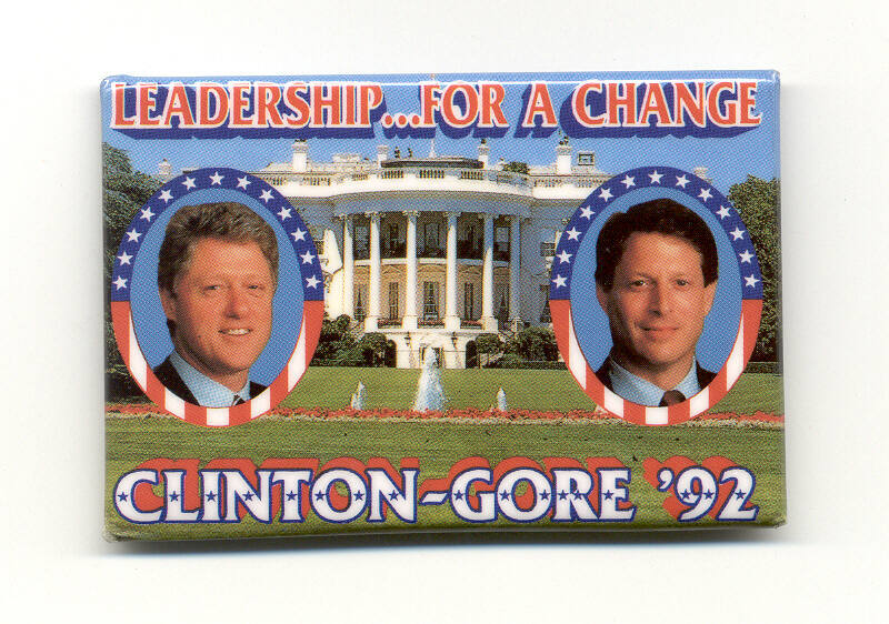 Clinton/Gore campaign button