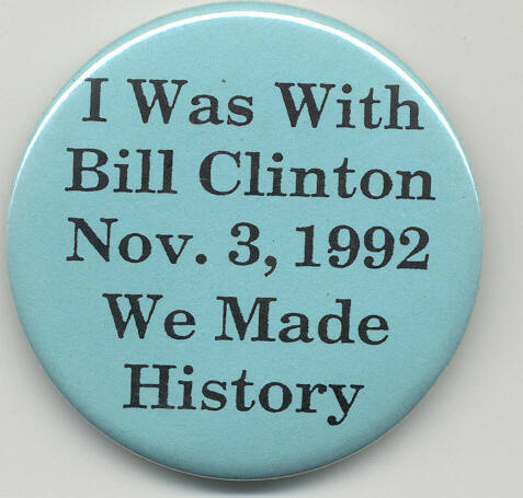 Clinton campaign button