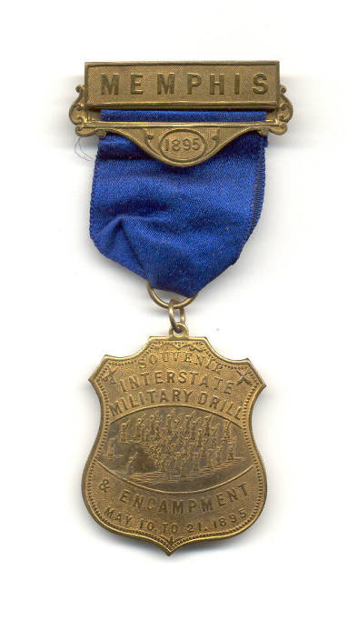 Souvenir medal from Interstate Military Drill & Encampment 1895