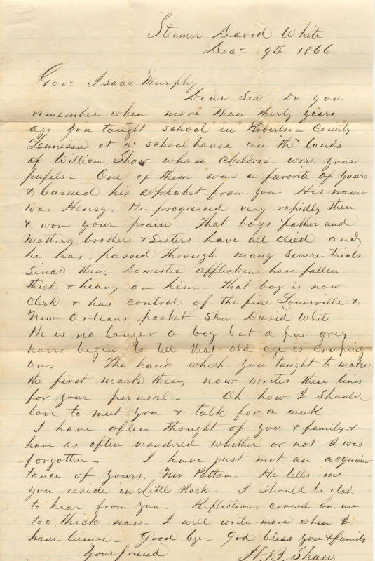 Isaac Murphey letter collection