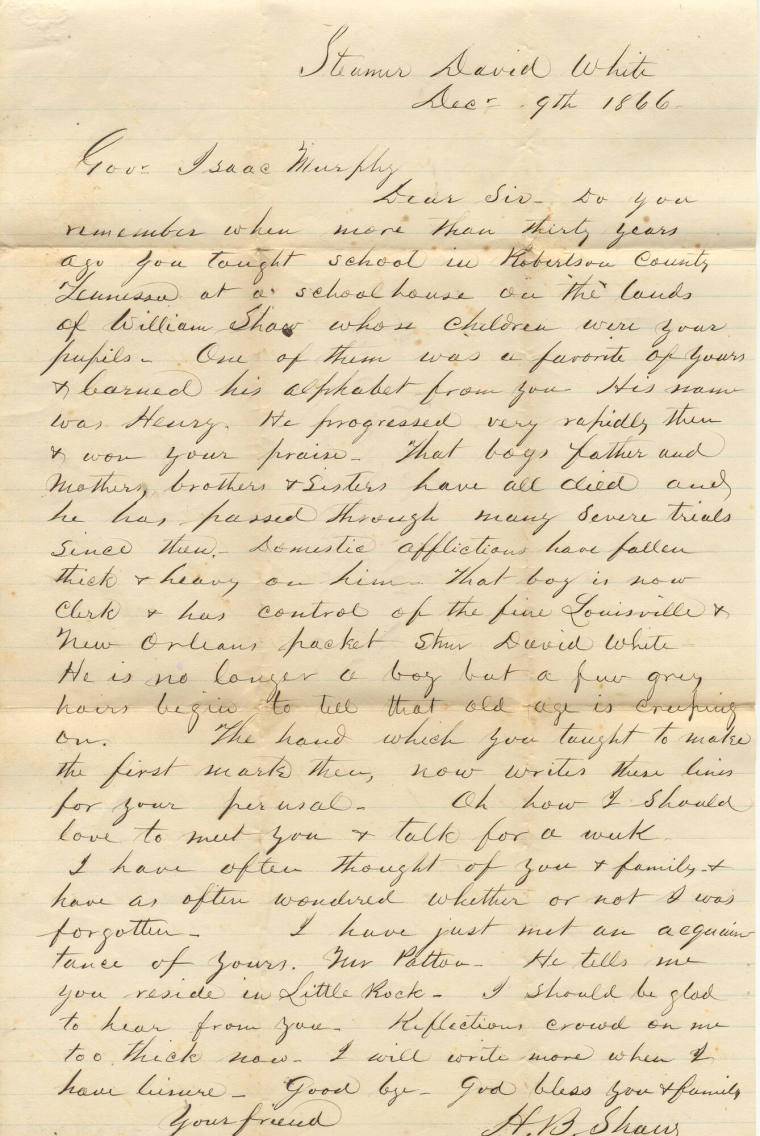 Isaac Murphey letter collection