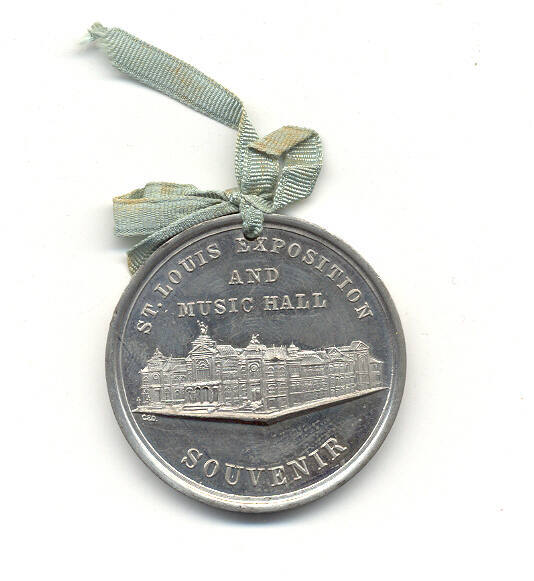 medal from St. Louis Exposition (1884)