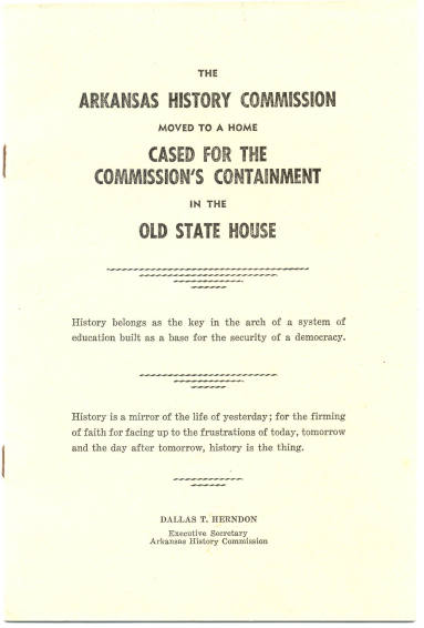 booklet about Old State House