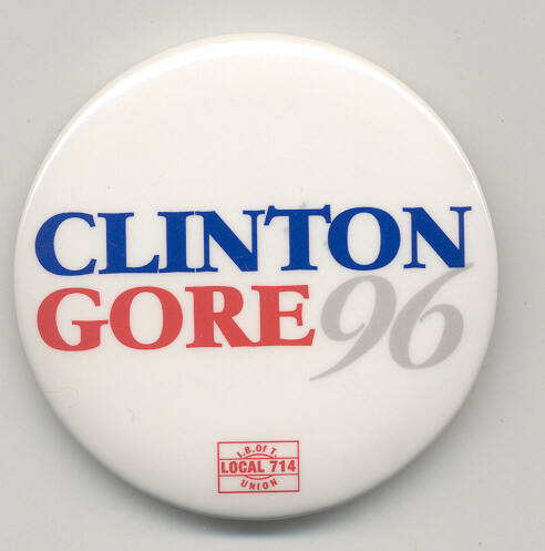 Clinton/Gore campaign button