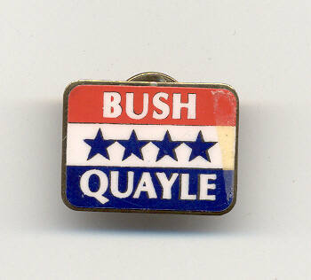 Bush/Quayle campaign tie-tac