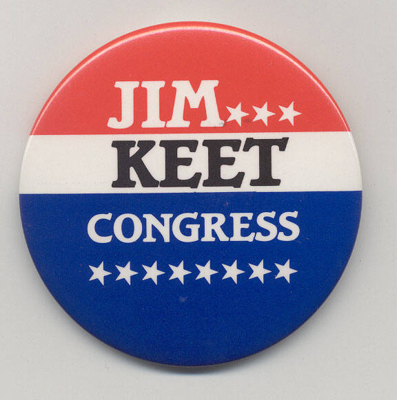 Jim Keet campaign button