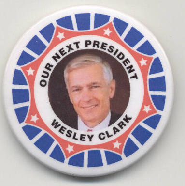 Wesley Clark for Pres. campaign button