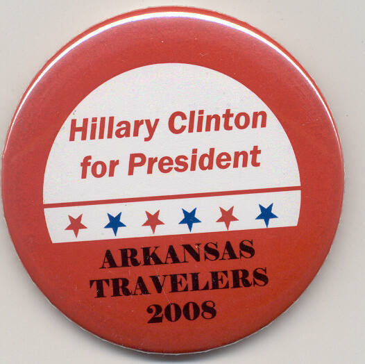 Hillary for Pres. campaign button