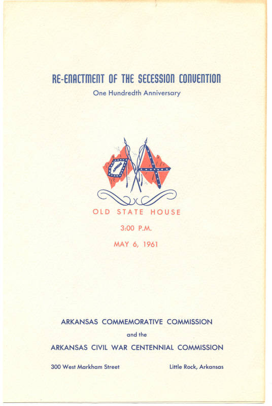 Booklet for Re-enactment of the state Secession 