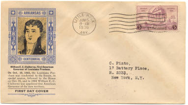 Gov. Claiborne cover envelope