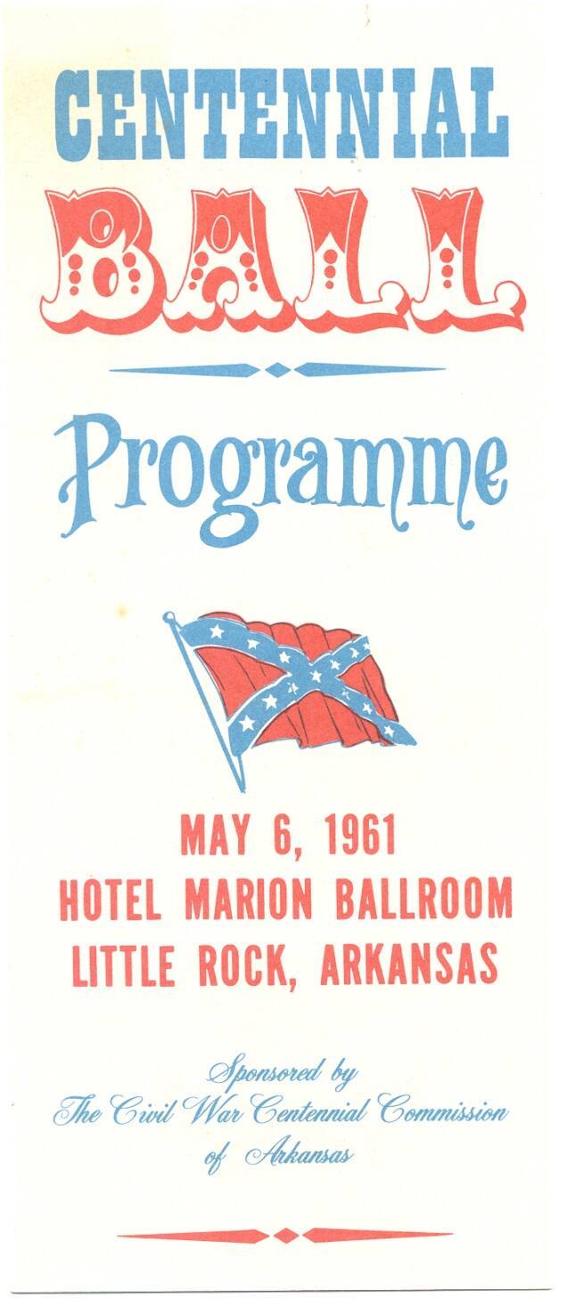 Civil War Centennial Ball program