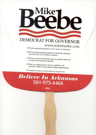 Beebe campaign fan