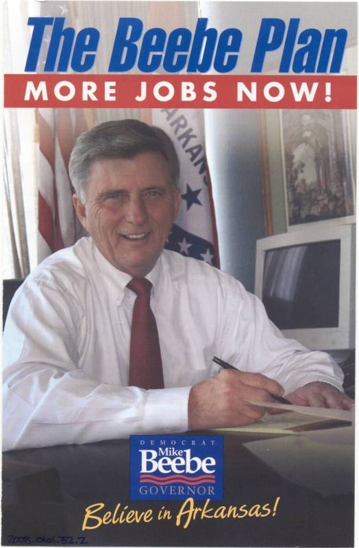 Pamphlet, Campaign - Mike Beebe Gubernatorial