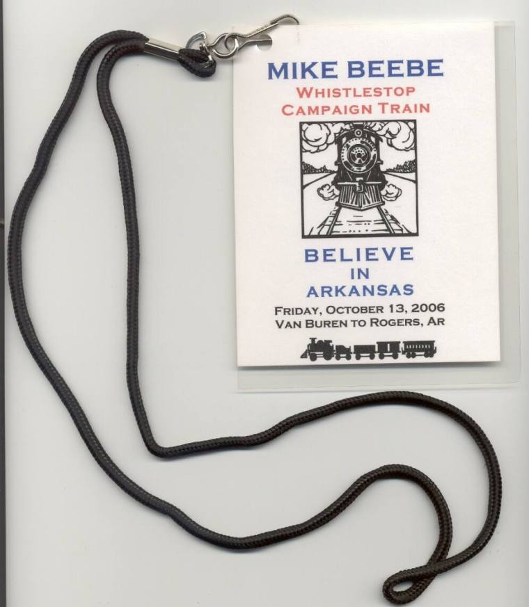 Pass, Whistlestop Campaign - Mike Beebe Gubernatorial