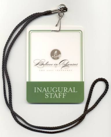 Beebe inaugural staff ID badge