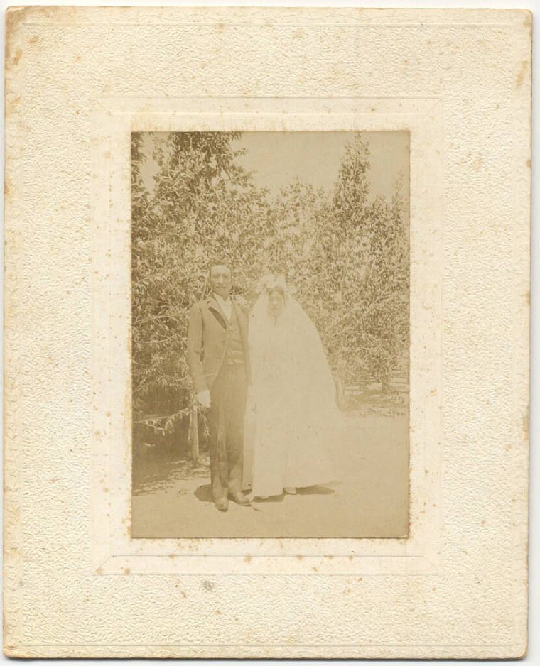 photo of Ute Indian, Julian Buck, & his bride