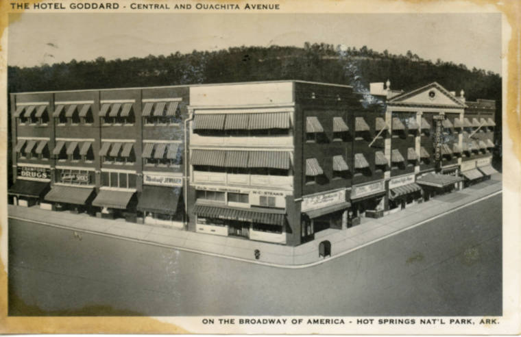 The Hotel Goddard postcard, Hot Springs