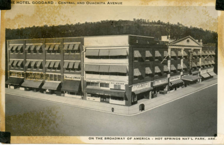 The Hotel Goddard postcard, Hot Springs