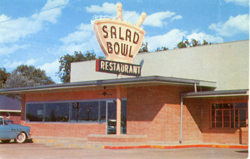 The Salad Bowl postcard, Walnut Ridge