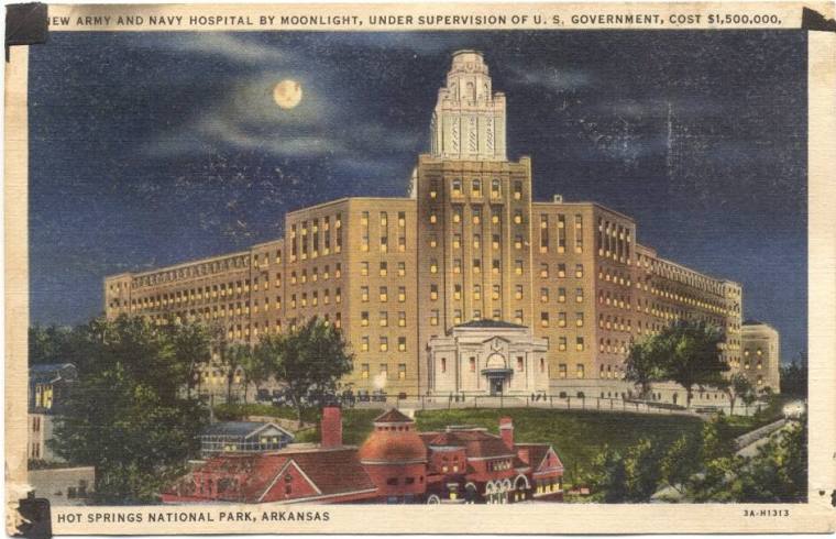 Army & Navy Hospital postcard, Hot Springs