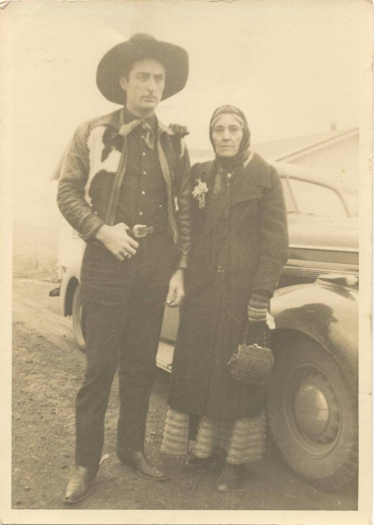 photo - "cowboy" and older woman