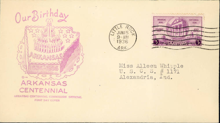 AR Centennial cover envelope