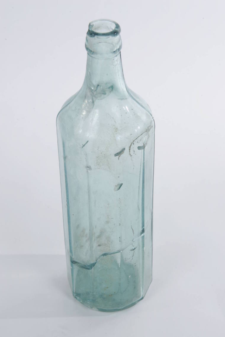 glass bottle found at Old State House