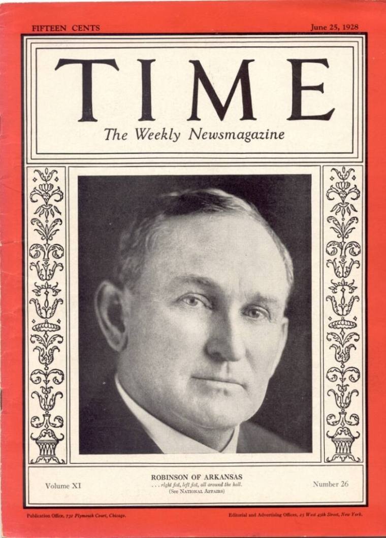 Magazine, "Time" - Senator J.T. Robinson