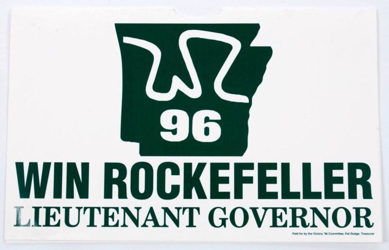 Rockefeller yard sign