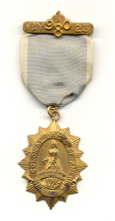 Colonial Dames of America medal