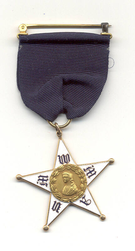 five-point gold star medal