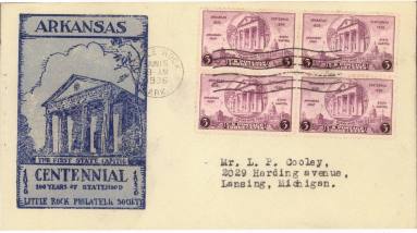 AR Centennial cover envelope