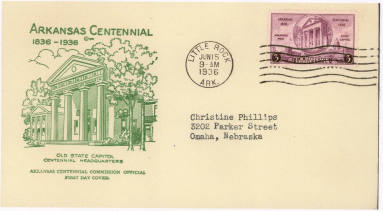 AR Centennial cover envelope