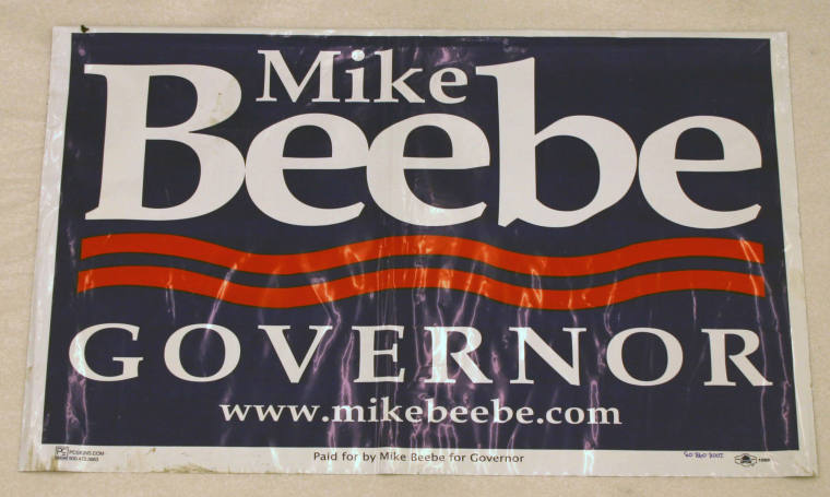 Mike Beebe for Gov. yard sign