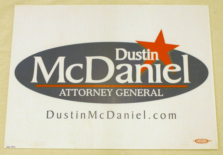 McDaniel for Atty Gen. yard sign