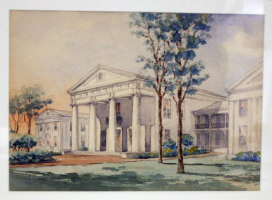 watercolor painting of Old State House