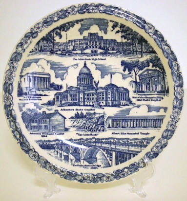 Commemorative plate with AR scenes