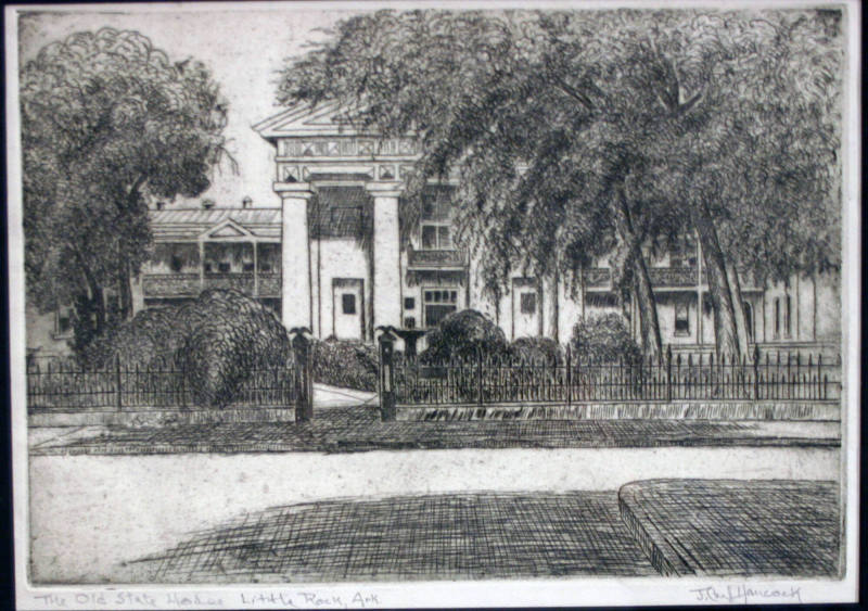 etching of Old State House