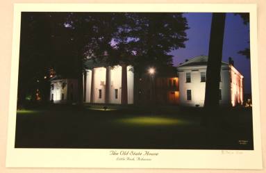 Old State House print at night