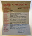 Civil War Centennial Ball letter