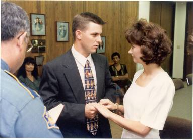 photo of AR State Police wedding