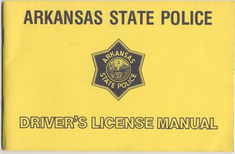 AR State Police Driver's license manual