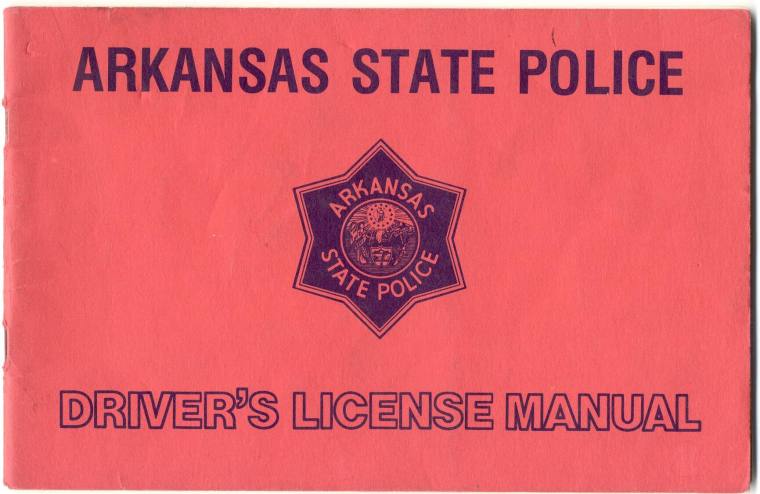 AR State Police Driver's license manual