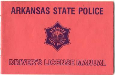 AR State Police Driver's license manual