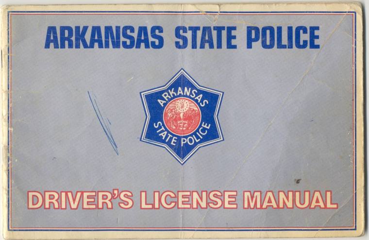 AR State Police Driver's license manual